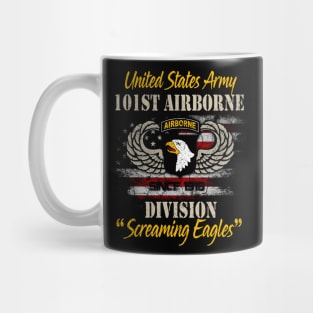 Proud U.S Army 101st Airborne Division Screaming Eagles - Veterans Day Gift Mug